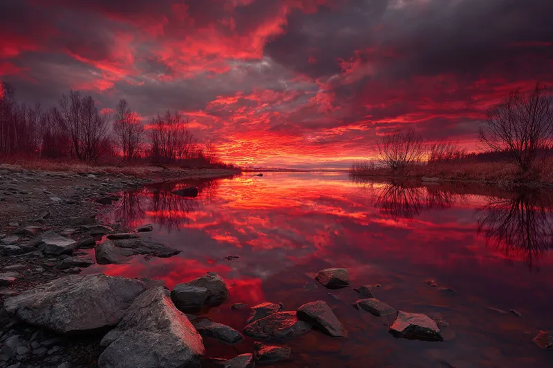 Crimson Sky wallpaper