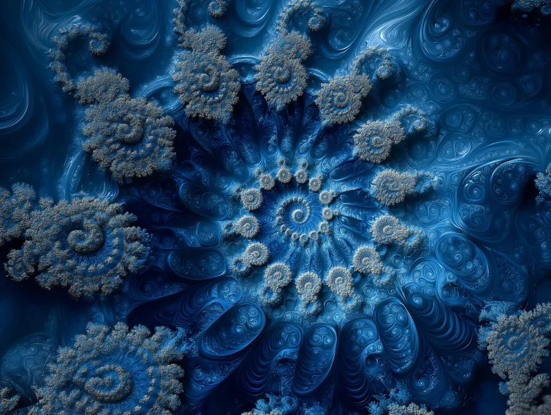 Blue Fractal wallpaper