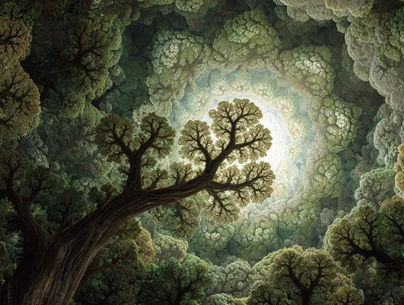Tree Fractal Organic wallpaper