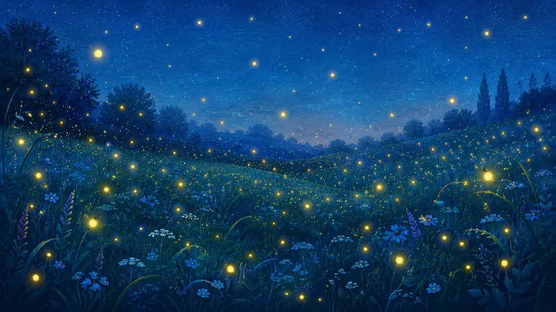 fireflies wallpaper