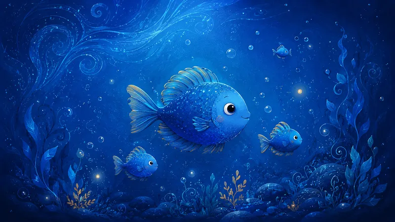 Enchanted Blue Ocean wallpaper