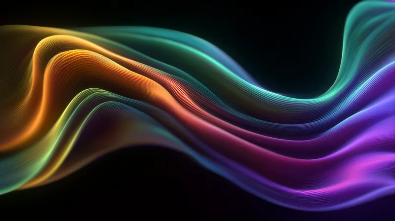 Chromatic Wave Flow wallpaper