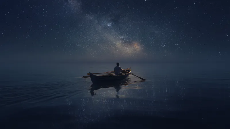 Solitude Under the Milky Way wallpaper