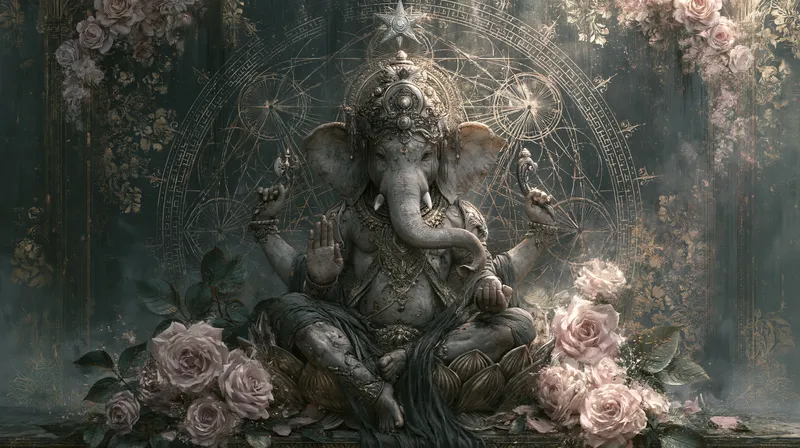 Lord Ganesha in Bloom wallpaper