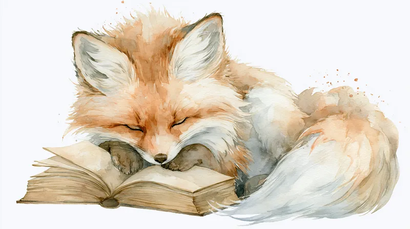 Dreaming Fox wallpaper