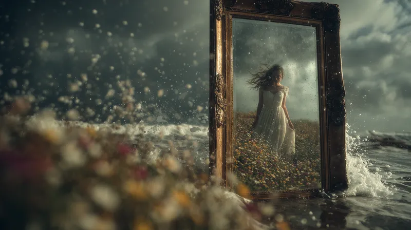 Mirror at the Edge of the Sea wallpaper