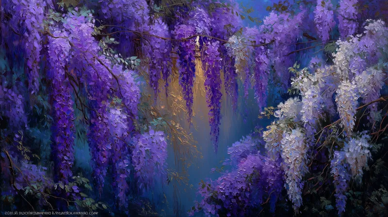 Wisteria Dreams wallpaper