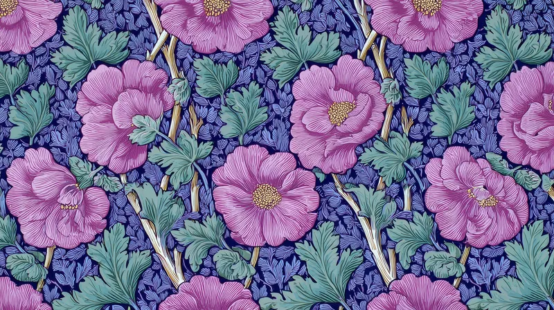 Victorian Floral Bloom wallpaper