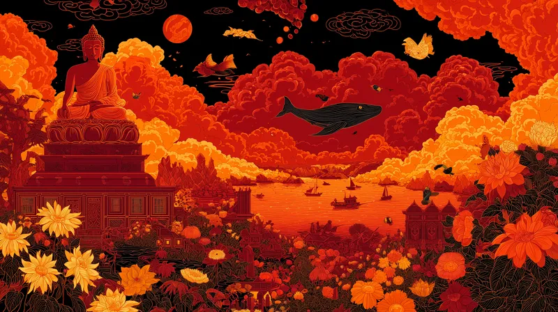 Crimson Nirvana wallpaper