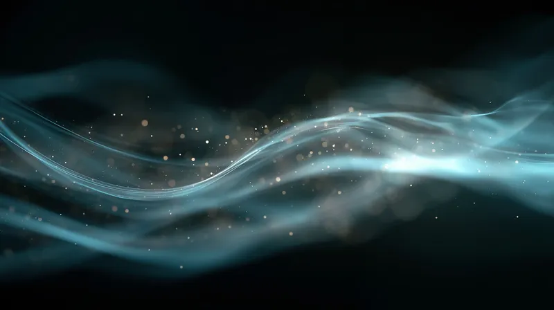 Teal Luminous Flow wallpaper