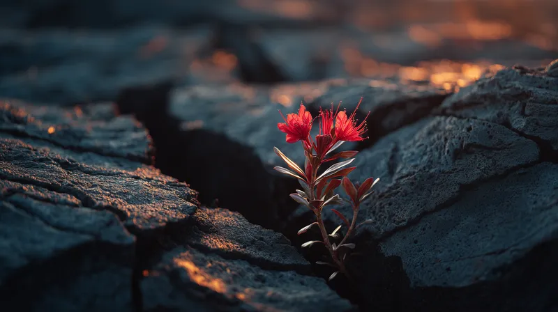 Resilience in the Cracks wallpaper