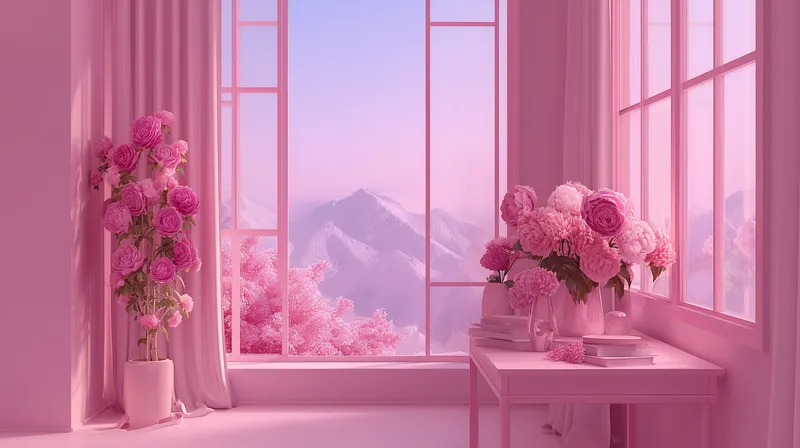 Pink Blossom Sanctuary wallpaper