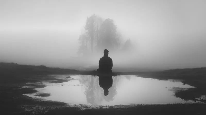 Solitude in the Mist wallpaper