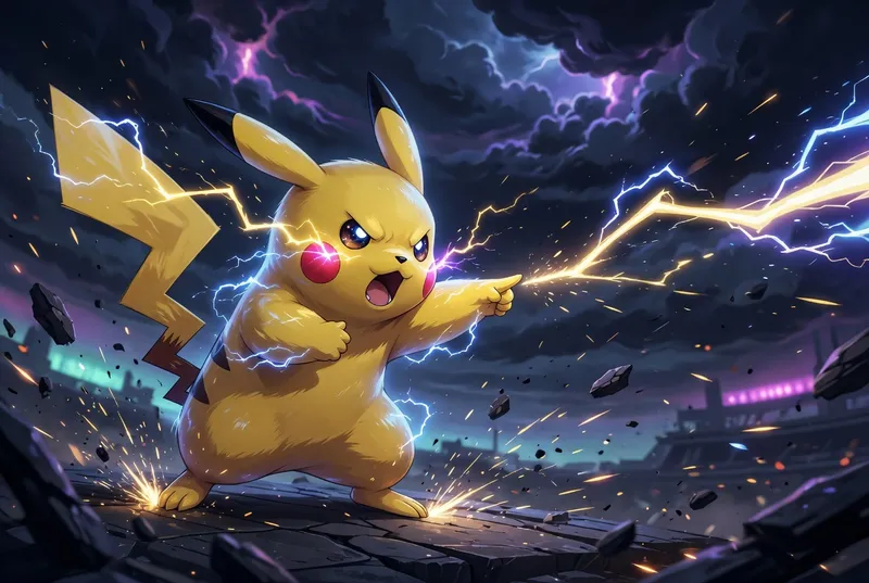 Pikachu Thunderstrike wallpaper