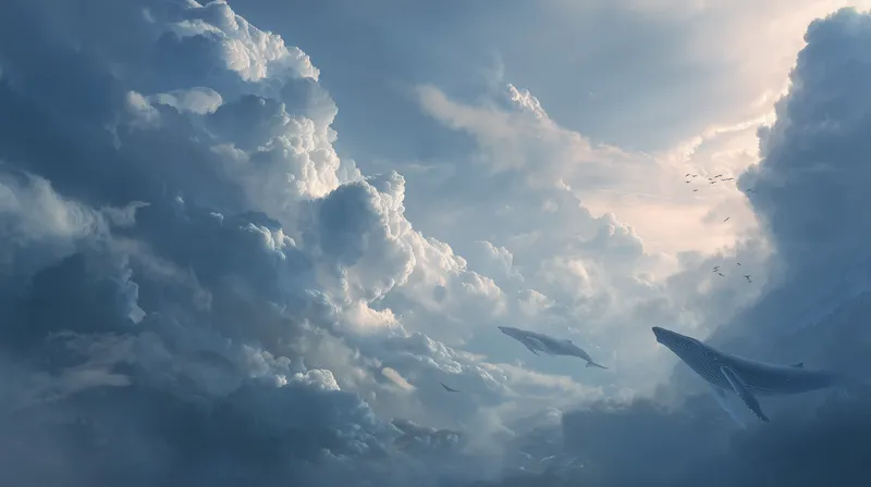Sky Whales wallpaper