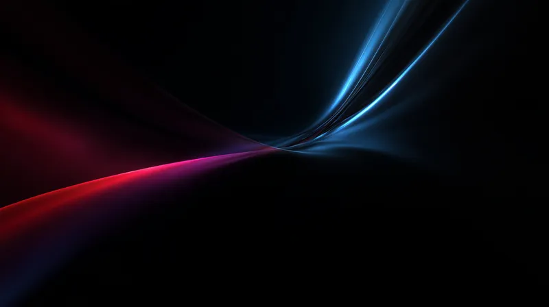 Crimson and Cyan Convergence wallpaper