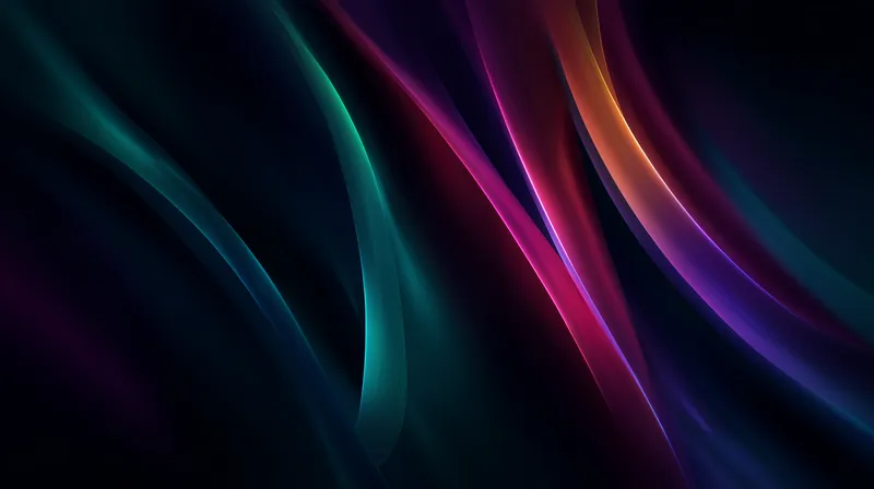 Neon Silk Waves wallpaper