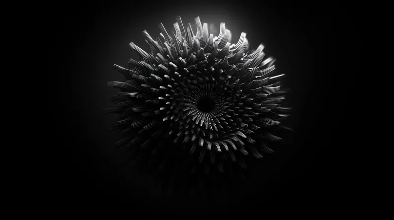 Ferrofluid Bloom wallpaper