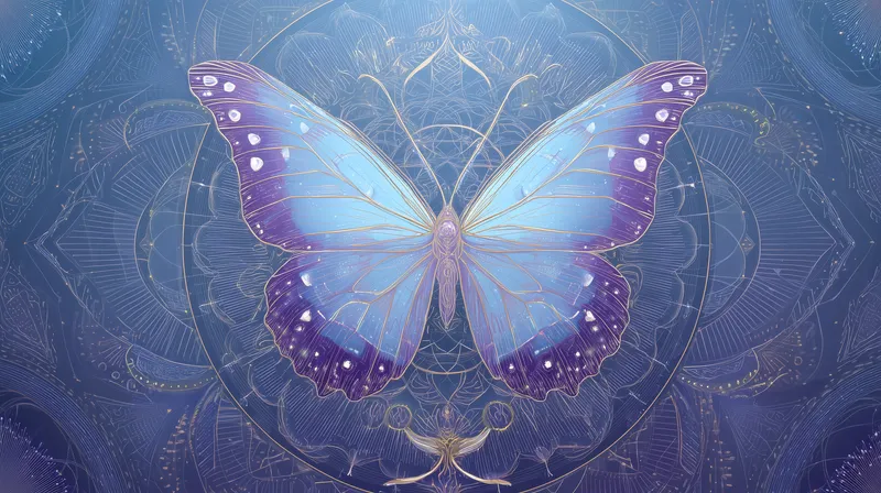 Celestial Morpho wallpaper