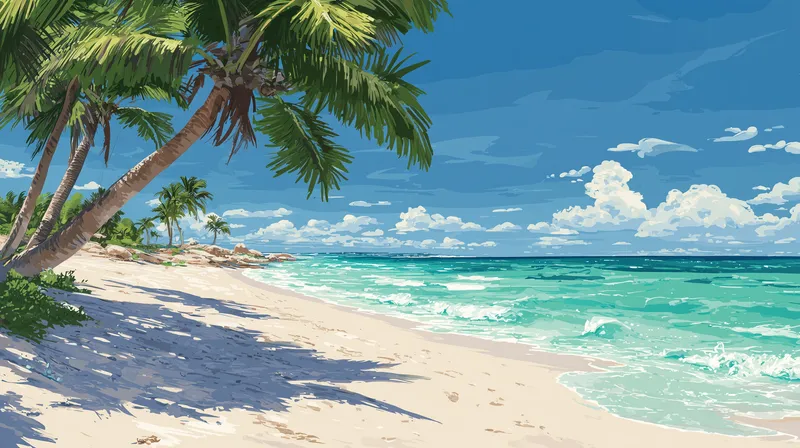 Tropical Paradise Beach wallpaper