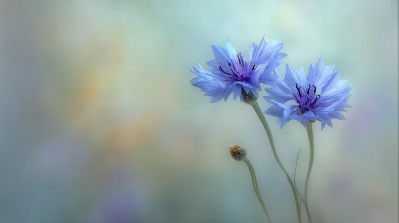 Cornflower Reverie wallpaper