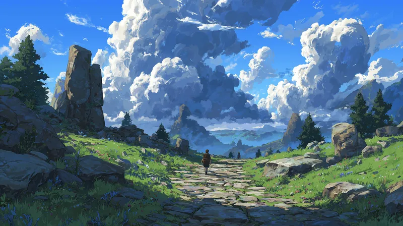 The Stone Path Beyond wallpaper