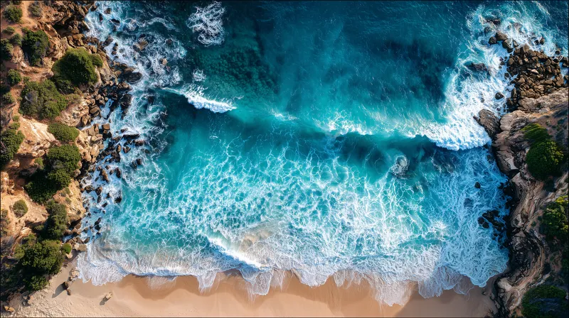 Turquoise Cove from Above wallpaper