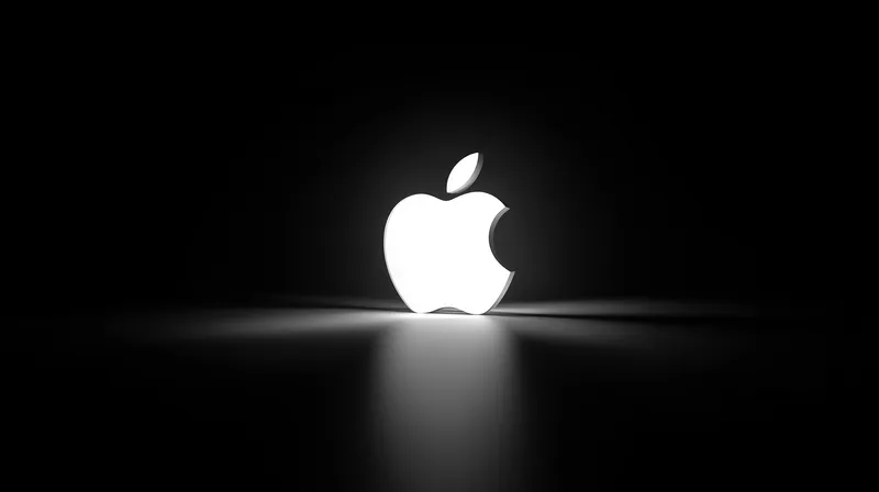 Glowing Apple in the Dark wallpaper