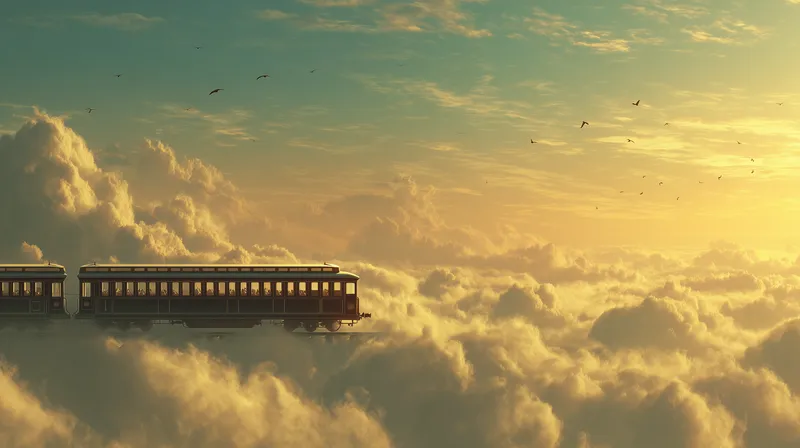 Sky Rail at Golden Hour wallpaper