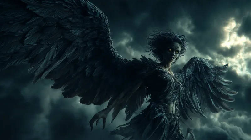 Dark Harpy Rising wallpaper