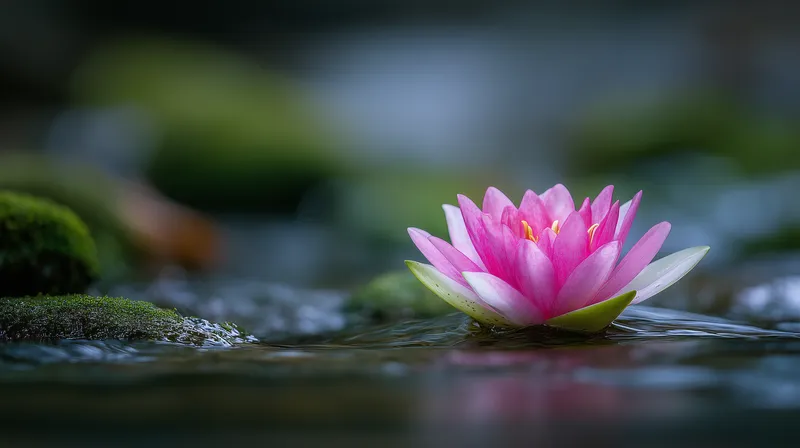 Pink Lotus at Rest wallpaper