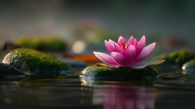Pink Lotus at Rest wallpaper