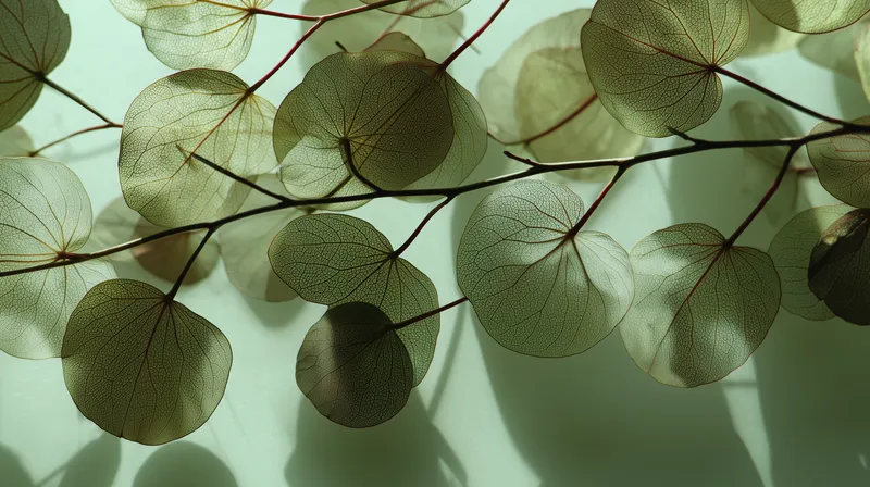 Translucent Leaves in Light wallpaper