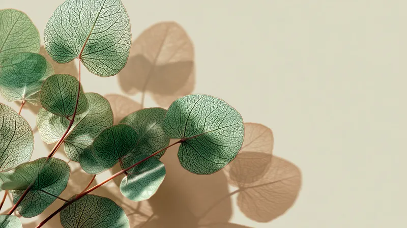 Silver Dollar Eucalyptus in Soft Light wallpaper