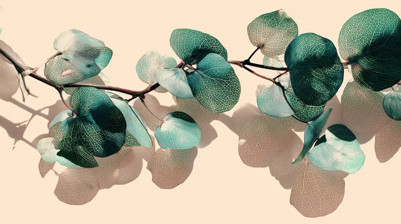 Translucent Eucalyptus Branch wallpaper