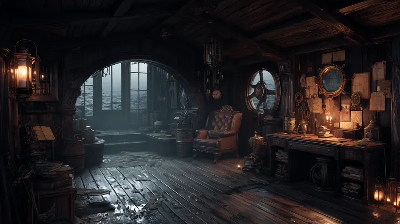 Captain's Quarters in the Storm wallpaper