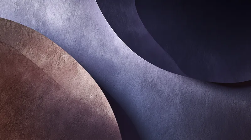 Curved Layers in Mauve and Slate wallpaper
