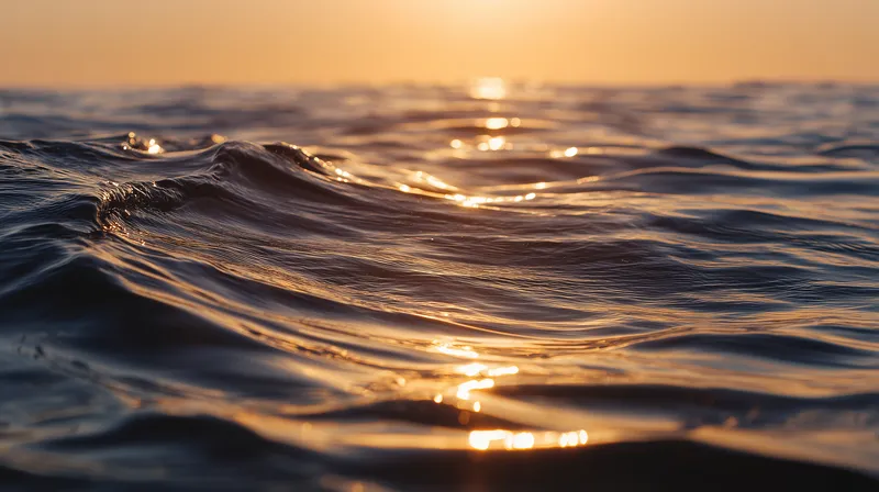 Golden Hour Ocean Wave wallpaper