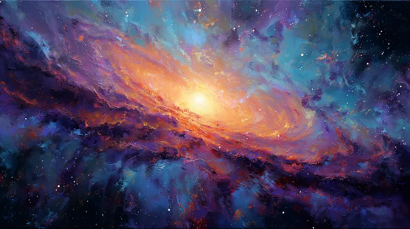 Galactic Core Radiance wallpaper