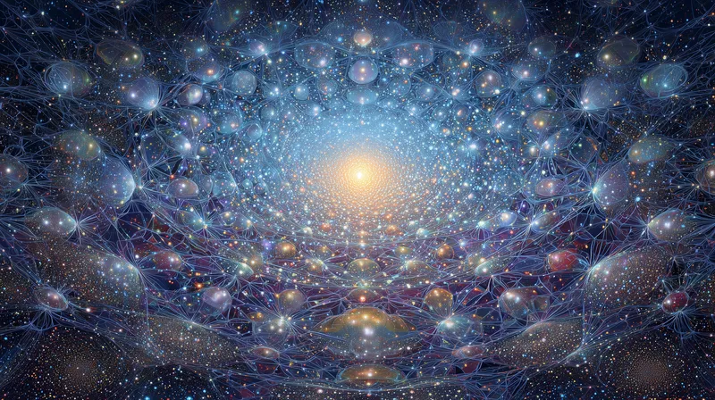 Cosmic Neural Web wallpaper
