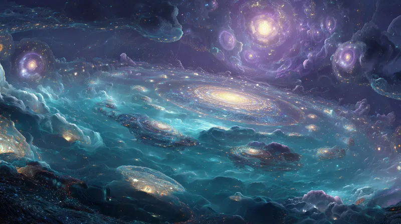 Cosmic Ocean of Galaxies wallpaper