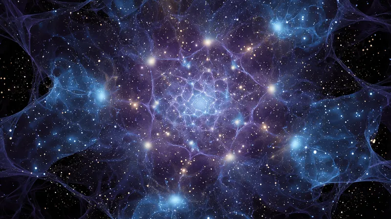 Cosmic Web of Light wallpaper