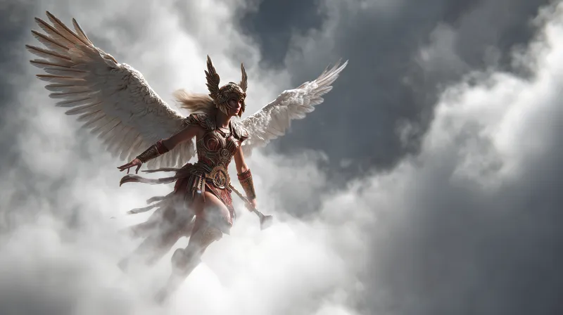 Winged Warrior Ascending wallpaper