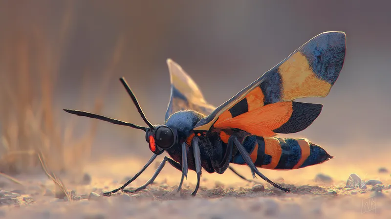 Vivid Winged Predator wallpaper