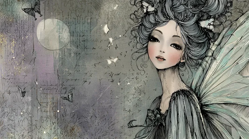 Moonlit Fairy Reverie wallpaper