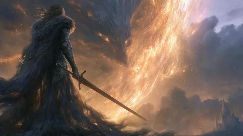 Dragon Fire Knight Elden Ring Wallpaper wallpaper
