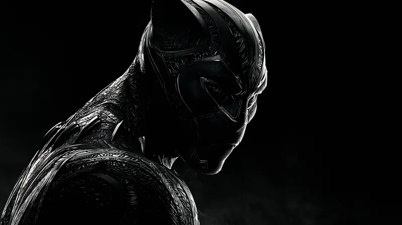 Black Panther Desktop Wallpaper 4K wallpaper