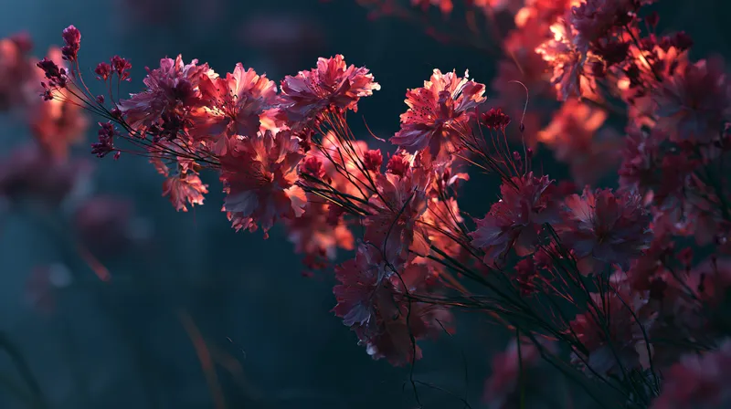 Crimson Bloom Floral Wallpaper wallpaper
