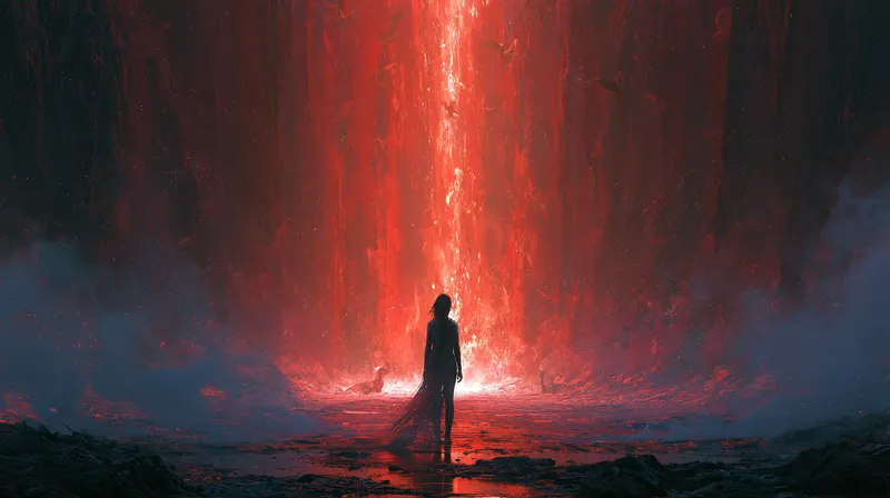Crimson Portal Red Wallpaper wallpaper
