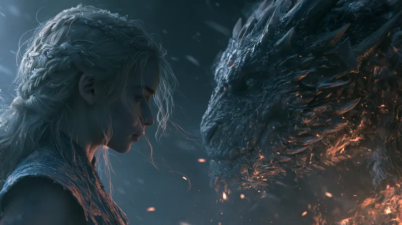 Dragon Rider Confrontation Wallpaper wallpaper